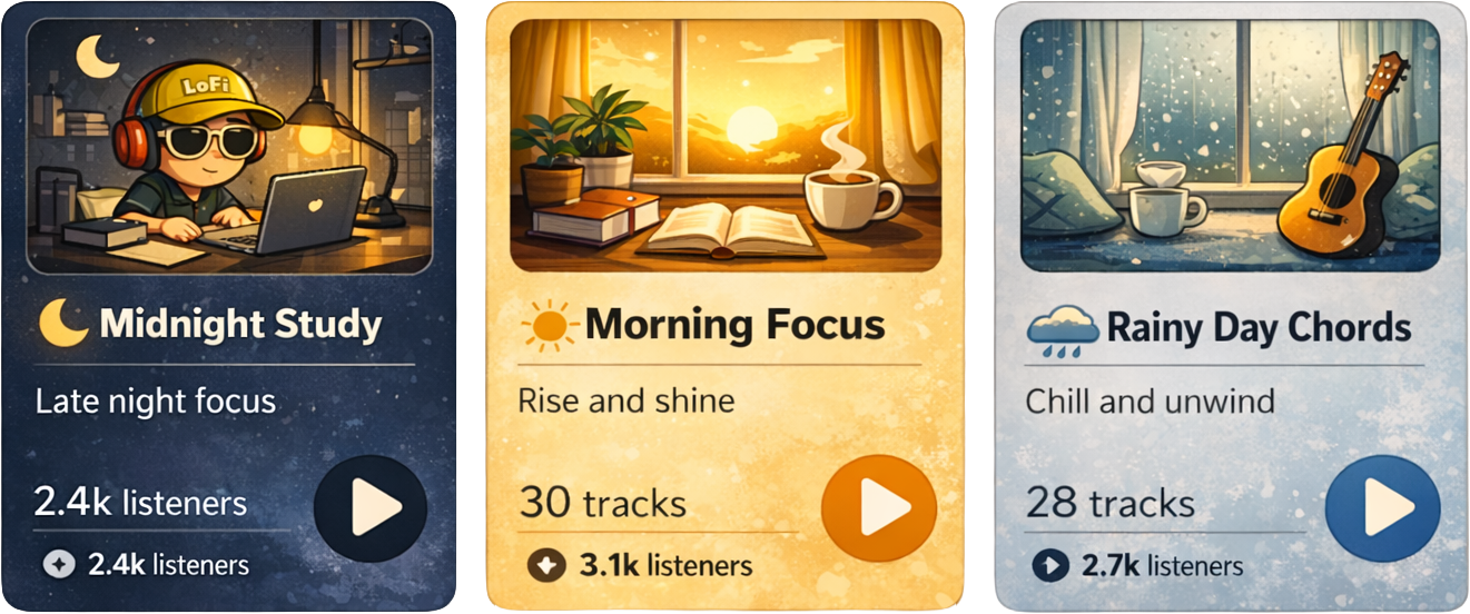 Discover the playlists